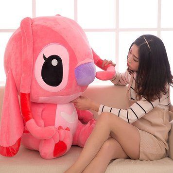 Большая игрушка стич Ангел 95см мягкая плюшевая Лило и Stich Disney Розовая РСТ-95 фото