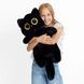 Мягкая игрушка Кот батон 130см детская плюшевая подушка обнимашка для сна ребенку Стоячий Котик Глазастик 01069-130 фото 2