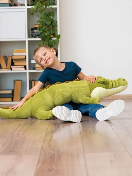 Мягкая игрушка Крокодил 120см плюшевый длинный аллигатор, Салатовый ІГ-0005-З фото