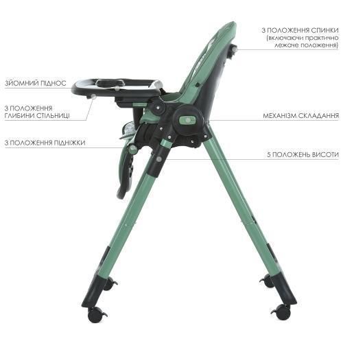 Стульчик ME 1037-B CRYSTAL Green S-ME 1037-B Green фото