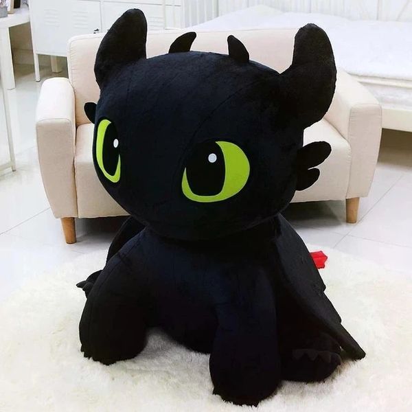 Ночная фурия игрушка мягкая Беззубик белый стоит с Как приручить дракона 30 см БЗ-30_чорний фото