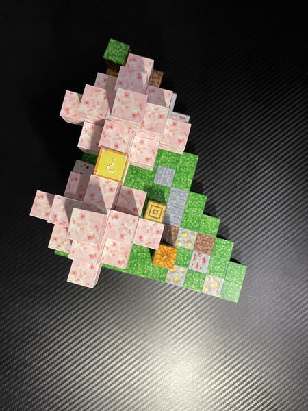 Магнитный конструктор minecraft Дом возле Сакуры на 110 шт деталей детский с блоков майнкрафт СакБуд-110 фото
