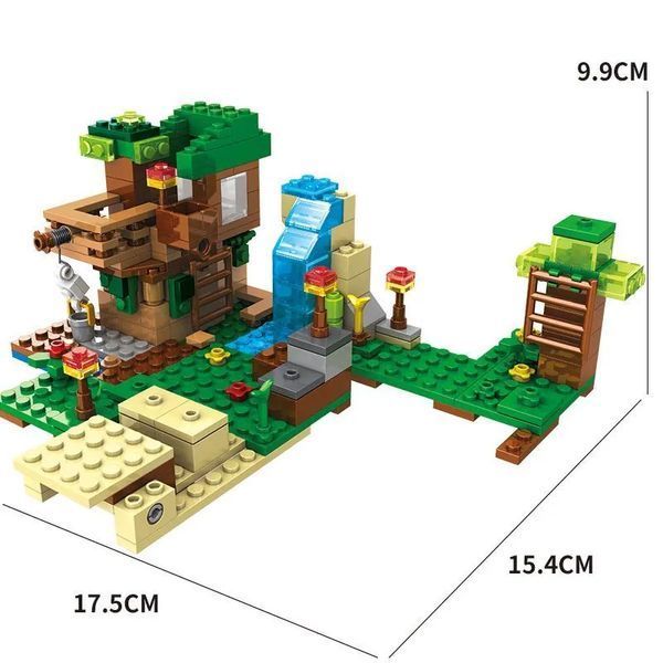 Майнкрафт лего конструктор 4в1 Дом возле Водопада 379 деталей Набор Lego minecraft My World LG-SJ8801 фото