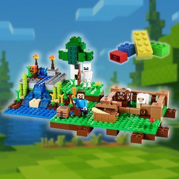 Конструктор Lego minecraft Ферма Стіва 199 деталей My World Лего майнкрафт набір май ворлд LG-SJ8804 фото