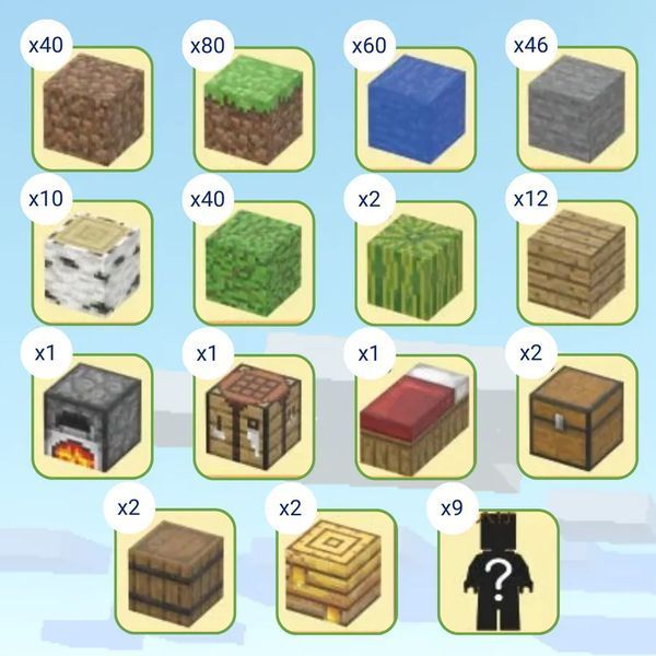 Магнитный конструктор minecraft Водопад на 300 шт деталей детский с блоков майнкрафт Вод2-300 фото