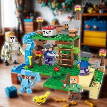 Конструктор Лего Майнкрафт База біля Водоспаду 310 деталей My World Lego minecraft набір май ворлд LG-SJ81005 фото
