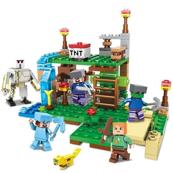 Конструктор Лего Майнкрафт База біля Водоспаду 310 деталей My World Lego minecraft набір май ворлд LG-SJ81005 фото