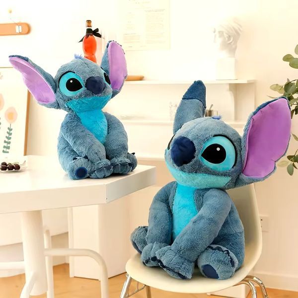 Іграшка Стіч з стоячими вухами 80 см м'яка плюшева обіймашка Stitch і Ліло для дітей СТ-80 фото
