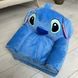 Мягкое кресло детское Стич плюшевый раскладной диван из мульфильма Lilo Stich, Синий Стіч- КР3 фото 5