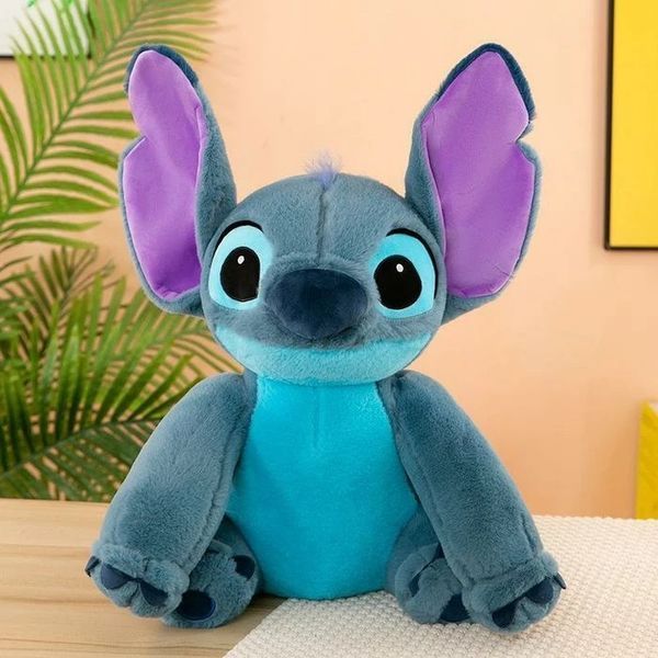 Іграшка Стіч з стоячими вухами 45 см м'яка плюшева обіймашка Stitch і Ліло для дітей СТ-45-1 фото