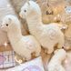 Мягкая Игрушка Альпака 45см детская плюшевая обнимашка подушка для сна на подарок ребенку Лама Белая 010АЛБЛ-45 фото 2