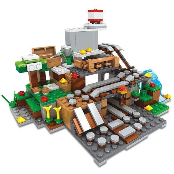 Конструктор my world Горная пещера с лифтом 437 деталей Lego minecraft Набор Майнкрафт Лего Май Ворлд LG-SJ82002 фото