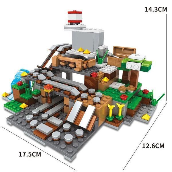 Конструктор my world Горная пещера с лифтом 437 деталей Lego minecraft Набор Майнкрафт Лего Май Ворлд LG-SJ82002 фото