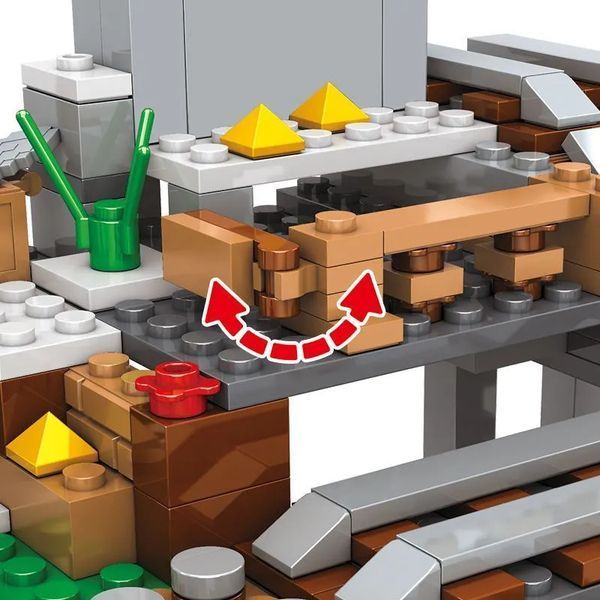 Конструктор my world Горная пещера с лифтом 437 деталей Lego minecraft Набор Майнкрафт Лего Май Ворлд LG-SJ82002 фото