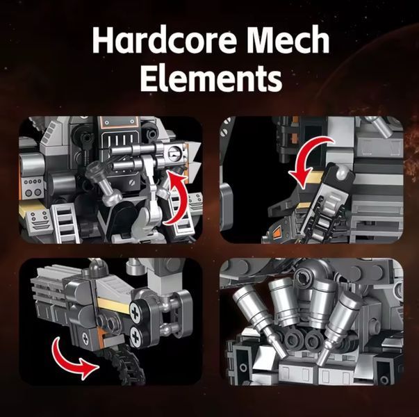 Конструктор блочный Робот-экзоскелет Mecha 684 детали&nbsp;набор для детей от 6 лет KO-19 фото