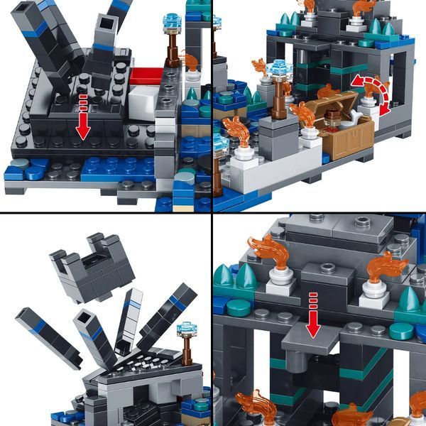 Конструктор Lego minecraft 437 деталей Битва в Глубинной Тьме My World Лего майнкрафт набор май ворлд LG-AA8001 фото