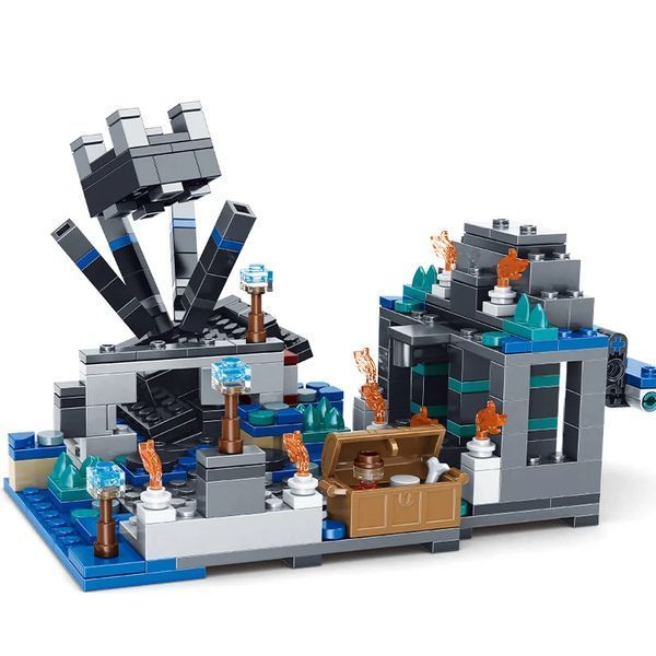 Конструктор Lego minecraft 437 деталей Битва в Глубинной Тьме My World Лего майнкрафт набор май ворлд LG-AA8001 фото