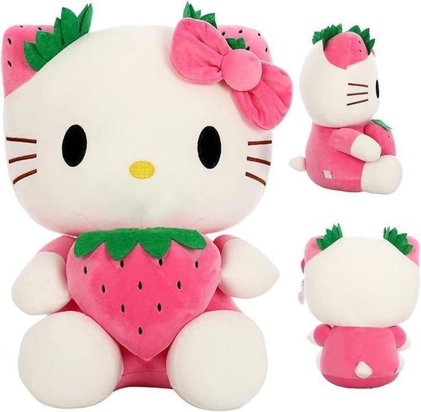 Мягкая игрушкаHello kitty клубничка 35 см Кошечка Hello Kitty ХК-35 фото