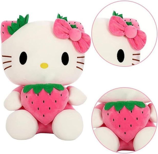 Мягкая игрушкаHello kitty клубничка 35 см Кошечка Hello Kitty ХК-35 фото