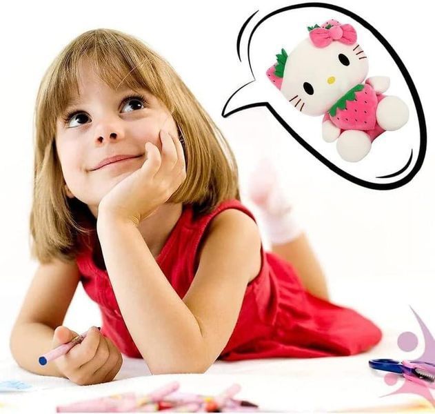Мягкая игрушкаHello kitty клубничка 35 см Кошечка Hello Kitty ХК-35 фото