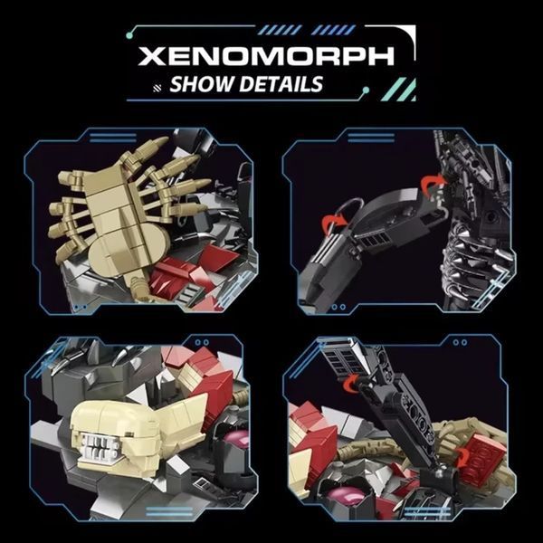Конструктор блочный JIE STAR Xenomph Чужой 882 детали на подставке набор от 6 лет КО- 25 фото