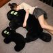 М'яка іграшка Кот-подушка 40 см &laquo;Боягуз&raquo; плюшевий з великими очима, Чорний ІГ-0009-1 фото 6