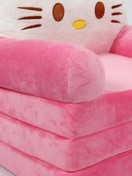 Кресло мягкое Хеллоу Китти плюшевое детский диван кровать Hello Kitty для девочки от 1 года, Розовый КР-Кити-3(2) фото