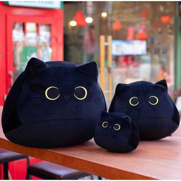 Мягкая игрушка Кот 55см плюшевая детская подушка круглая для обнимашка в стиле IKEA на подарок ребенку дорогу КЧ-45 фото