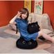 Мягкая игрушка Кот 55см плюшевая детская подушка круглая для обнимашка в стиле IKEA на подарок ребенку дорогу КЧ-45 фото 3