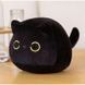 Мягкая игрушка Кот 55см плюшевая детская подушка круглая для обнимашка в стиле IKEA на подарок ребенку дорогу КЧ-45 фото 7