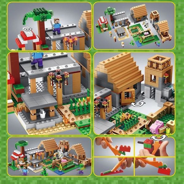 Конструктор Лего Майнкрафт Деревня 938 деталей My World Lego minecraft набор май ворлд LG-AA8002 фото