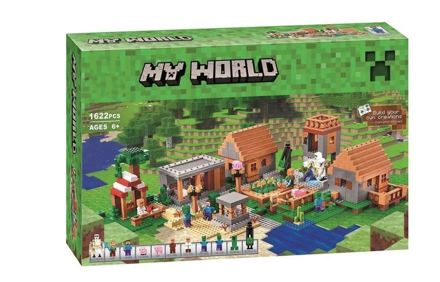 Конструктор Лего Майнкрафт Деревня 938 деталей My World Lego minecraft набор май ворлд LG-AA8002 фото