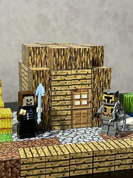 Магнитный конструктор minecraft для детей в стиле Дом Стива блоки на 192 деталей детский с персонажами игры майнкрафт Буд-192 фото