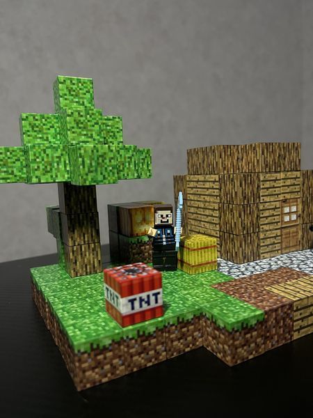 Магнитный конструктор minecraft для детей в стиле Дом Стива блоки на 192 деталей детский с персонажами игры майнкрафт Буд-192 фото