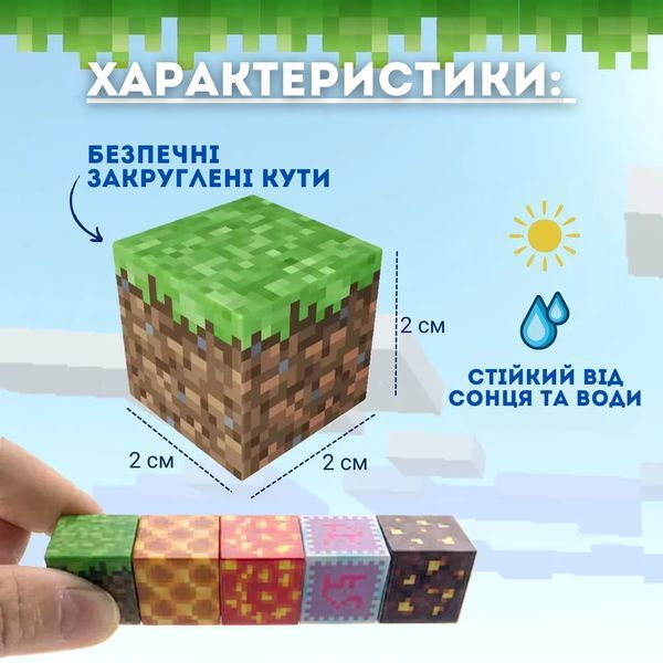 Магнитный конструктор minecraft для детей в стиле Дом Стива блоки на 192 деталей детский с персонажами игры майнкрафт Буд-192 фото