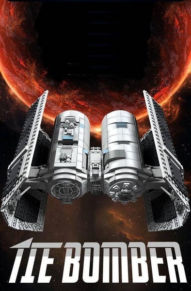 Блоковий конструктор Jie Star 67109 Star Wars Зоряні війни TIE бомбардувальник космічний корабель, 1010 деталей Ко- 124 фото