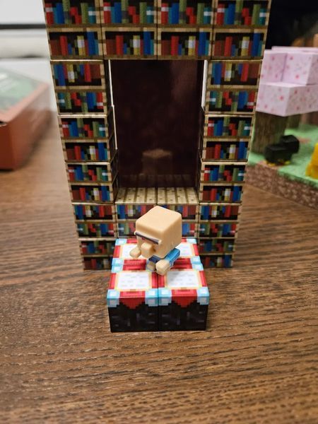 Магнитный книжный Портал 32 деталей конструктор minecraft для детей от 3 лет в стиле майнкрафт детский блоки и персонажами Портал-кг-32 фото