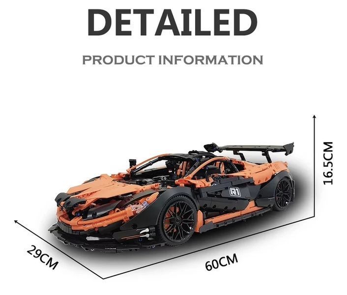 Конструктор блочный спортивный автомобиль McLaren на радиоуправлении 3316 деталей большой набор для подростков и взрослых KO-37 фото