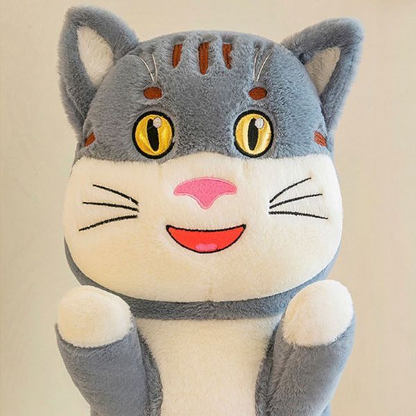 Мягкая игрушка Кот батон 90см Пушистый детская плюшевая подушка обнимашка для сна ребенку 010КПС-90 фото