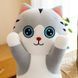 Мягкая игрушка Кот 60см батон с узорами огромная детская длинная плюшевая подушка обнимашка большая для сну ребенку КБ-УЗ-60 фото 6