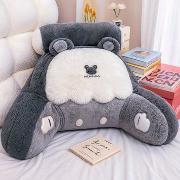 Подушка для читання 60х40см МІккі Маус ортопедична під спину з валиком та підлокітниками 02011 фото