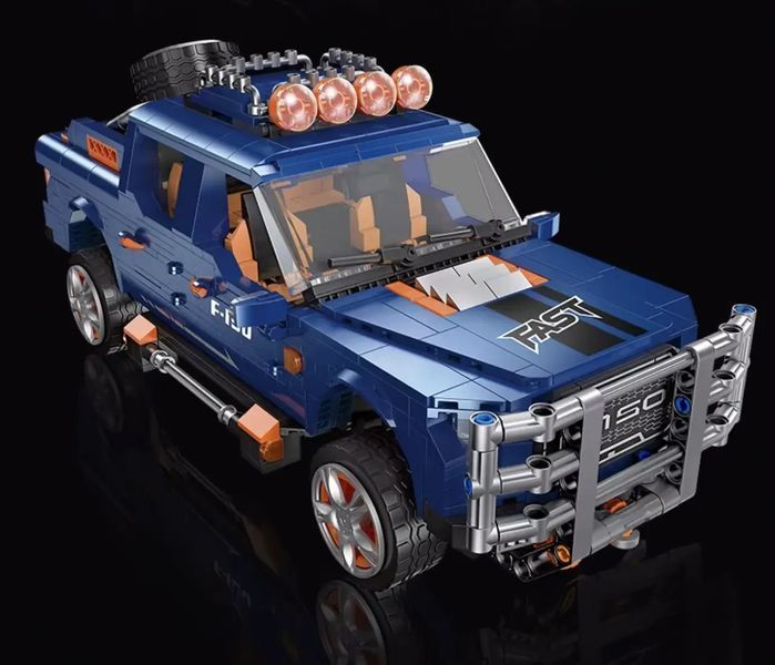 Конструктор на радиоуправлении Ford F-150 1293 детали конструктор синий пикап детский набор от 8 лет KO-40 фото