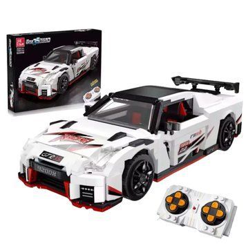 Конструктор блочный GTR35 NISMO JIE STAR на радиоуправлении &mdash; 1184 деталей, большой набор спортивный автомобиль KO-41 фото