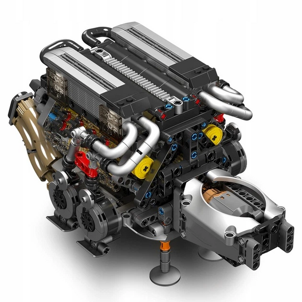Блоковий конструктор Mould King 10131 TECHNIC Двигун W16 з мотором, 952 деталі KO-134 фото