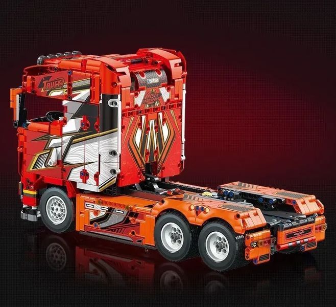 Конструктор блочный машинка Грузовик Scania Tractor Truck Jie Star 1708 деталей набор для детей от 6 лет фура KO-42 фото