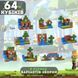 Магнитный minecraft конструктор Поляна с деревом блочный 64 деталей детский в стиле майнкрафт для детей от 3 лет Галяв-64 фото 1