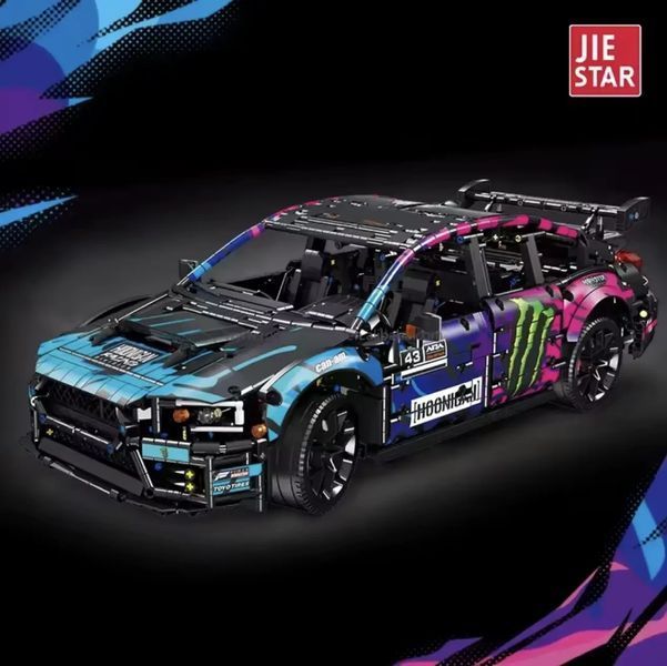 Конструктор блочный JIE STAR Subaru WRX STI на радиоуправлении 2978 деталей спортивный расоленный автомобиль детский набор от 6 KO-43 фото