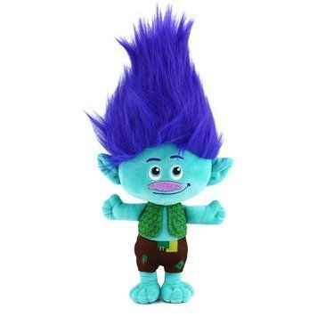 Іграшка Троль Бранч 32см з мультика герой Trolls довге волосся, Синій ІГ-0018-С фото