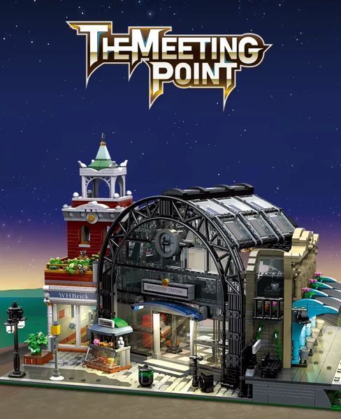 Конструктор блочный JIE STAR Железнодорожная станция The Meeting Point 2720 деталей городской набор с строением и интерьером КО- 45 фото