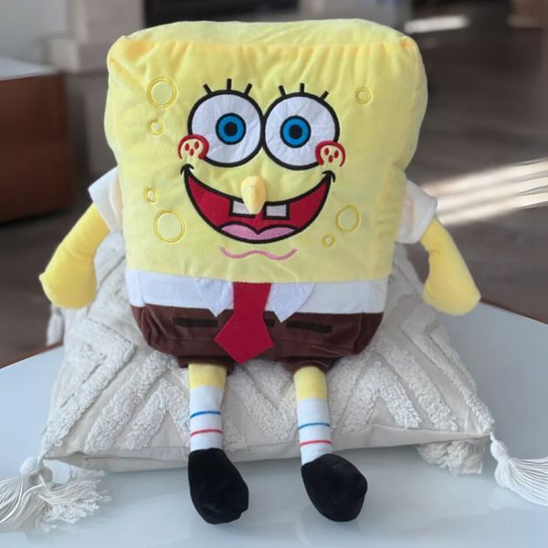 Іграшка губка боб 85 см м'яка плюшева з мультика квадратні штани spongebob ГБ-85 фото